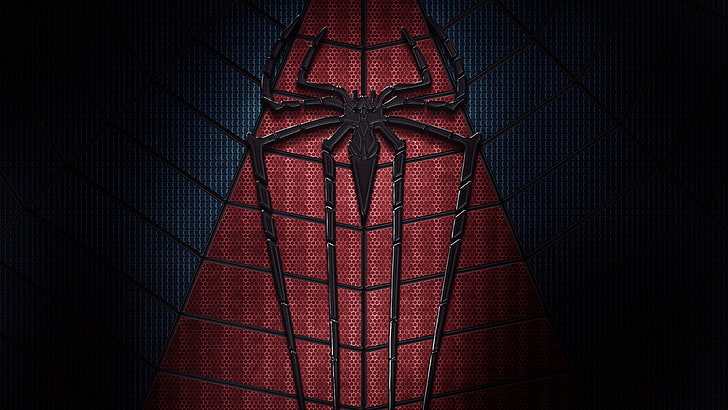Papel de parede do Homem-Aranha, Homem-Aranha, Marvel Comics, histórias em quadrinhos, aranha, super-herói, logotipo, escuro, HD papel de parede