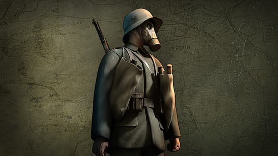  video game art, war, Verdun, HD wallpaper HD wallpaper