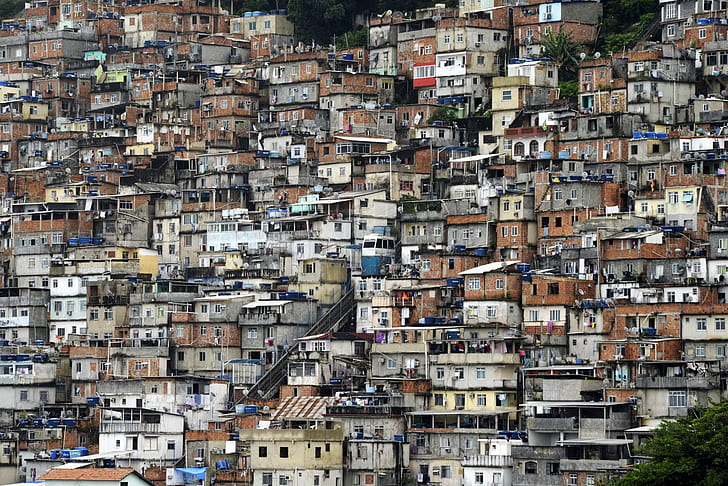 Rio de Janeiro, Favela, Brasil, HD papel de parede