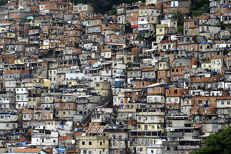 Rio de Janeiro, Favela, Brezilya, HD masaüstü duvar kağıdı HD wallpaper