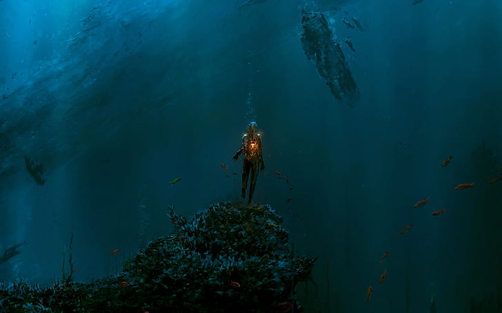 Ocean HD, fantasy, ocean, HD wallpaper