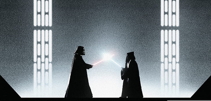 star wars, Darth Vader, lightsaber, jedi, sith, Obi-Wan Kenobi, Star Wars: Episode IV A New Hope, Star wars. Episode IV: a New hope, HD wallpaper