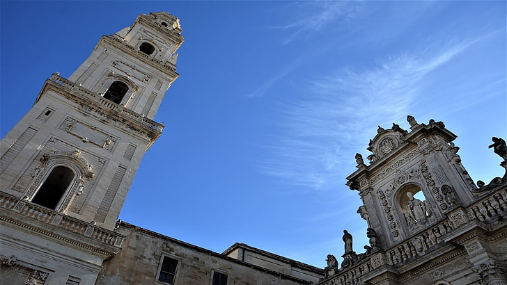Italia, catedral, Apulia, cielo, Fondo de pantalla HD