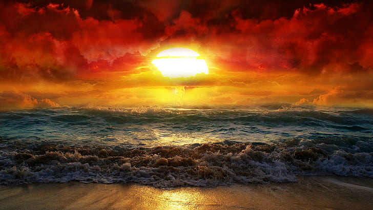 Der Sonnenaufgang, Sonnenaufgang, Natur und Landschaft, HD-Hintergrundbild