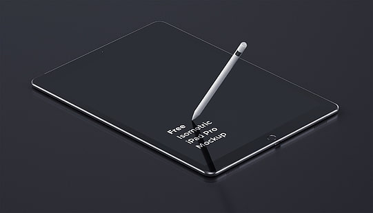 espaço cinza iPad, ipad pro, ipad, caneta, maçã, HD papel de parede HD wallpaper