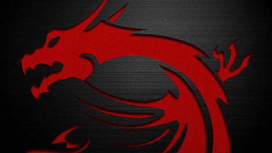 msi dragon logo pc gaming technologie hardware textur, HD-Hintergrundbild HD wallpaper