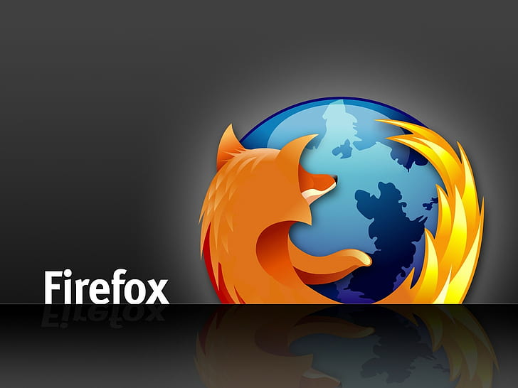 Mozilla Firefox, логотип, открытый исходный код, браузер, темный, лиса, HD обои
