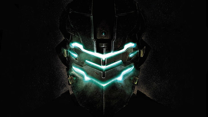 black and teal LED wallpaper, video games, Dead Space, Isaac Clarke, Dead Space 2, HD wallpaper