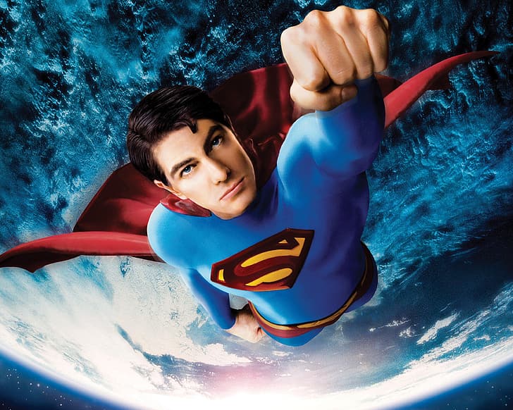2006, Action, Red, Fantasy, Hero, Stars, Space, Earth, Blue, Legendary Pictures, Planet, Galaxy, Steel, Superman, Super, Returns, Boy, Year, DC Comics, Clark Kent, Man, Movie, Film, Adventure, Powerful, Sci-Fi, Warner Bros. Pictures, Superhero, Kal-El, Great, Fast, Iron, Sony Pictures, Cosmos, Kryptonian, Fist, Mantle, Brandon Routh, Superman Returns, Robes, HD wallpaper