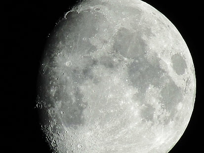 luna, superficie lunar, luz de la luna, salida de la luna, brillo de la luna, Fondo de pantalla HD HD wallpaper