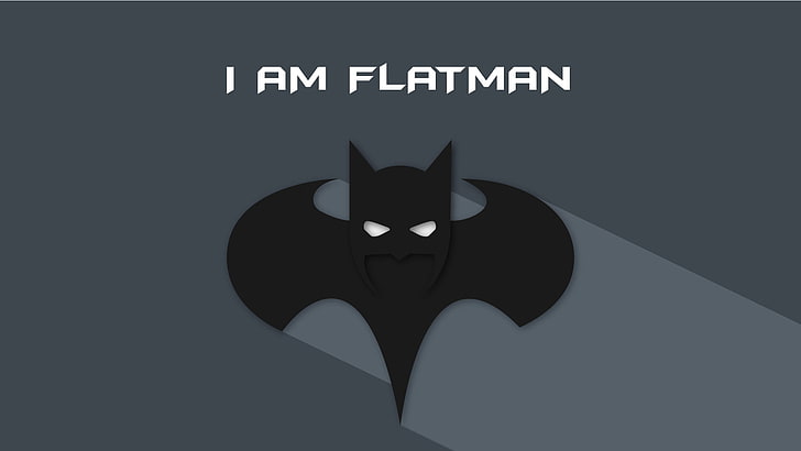 Batman logo with text overlay, Batman, HD wallpaper