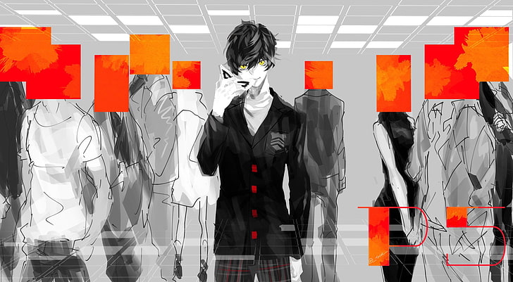 Persona, Persona 5, Akira Kurusu, HD wallpaper