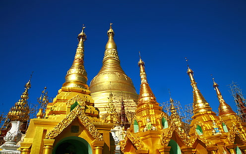 Пагода Шведагон Янгон Мьянма 03704, HD обои HD wallpaper