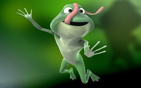 dessins animés drôles de grenouilles animées 1920x1200 animaux grenouilles HD Art, drôle, dessins animés, Fond d'écran HD HD wallpaper