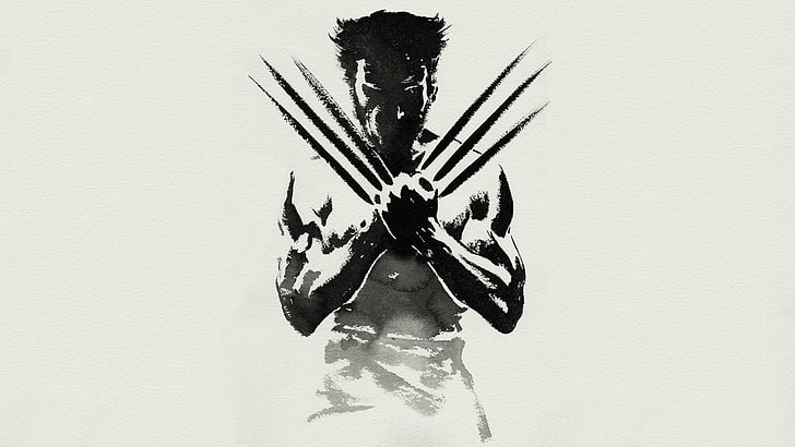 Wolverine illustration, Hugh Jackman, Wolverine, Marvel Comics, HD tapet