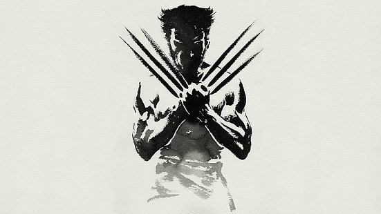 Ilustração de Wolverine, Hugh Jackman, Wolverine, Marvel Comics, HD papel de parede HD wallpaper