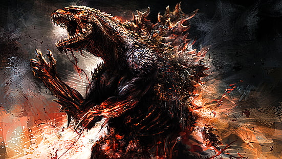 Godzilla carta da parati digitale, Godzilla, Sfondo HD HD wallpaper