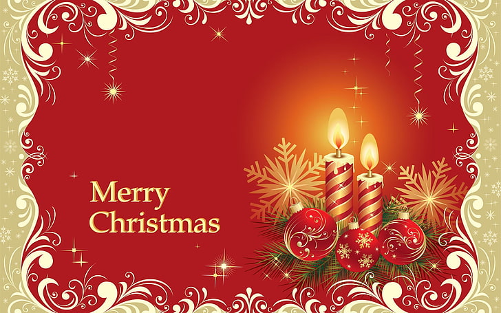 Christmas Card Greetings-Holiday desktop wallpaper, Merry Christmas template, HD wallpaper