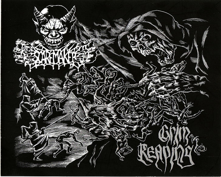 Dark, death, Evil, heavy, horror, Metal, poster, reaper, skull, HD wallpaper  | Wallpaperbetter