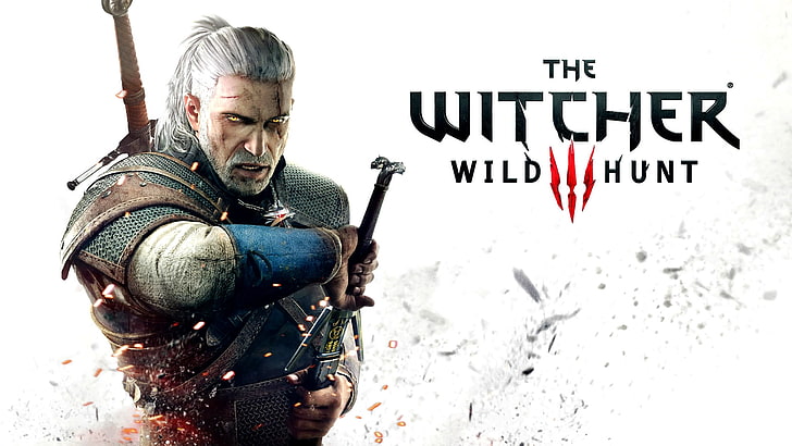 Обложка игры The Witcher III Wild Hunt, Ведьмак, Ведьмак 3: Дикая Охота, Геральт из Ривии, HD обои
