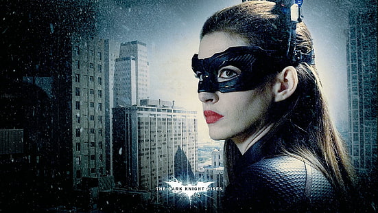Anne Hathaway - Batman Dark Knight Rises, anne hathaway, batman, dark knight, sorge, celebrità, celebrità, attrice, ragazze, hollywood, film, Sfondo HD HD wallpaper