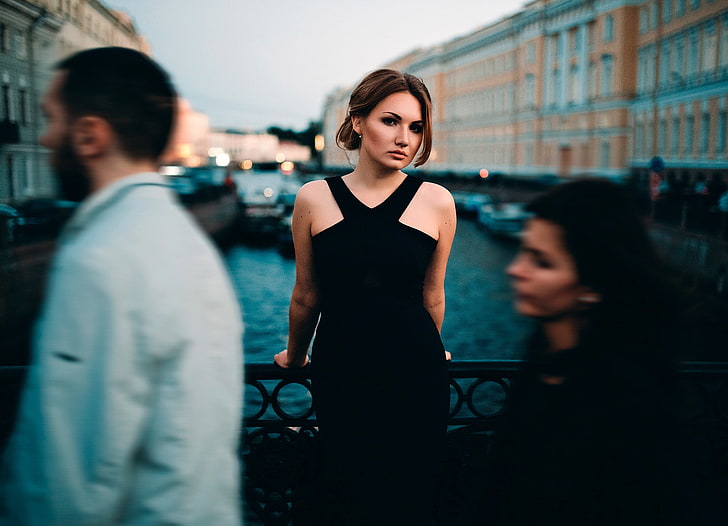 Gadis, kota, Elena, orang yang lewat, Ivan Proskurin, Wallpaper HD