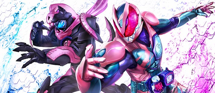 Anime, Tokusatsu, Kamen Rider, Kamen Rider Revice, Kamen Rider Revi, Kamen Rider Vice, Two Men, Artwork, Digital Art, Fan Art, HD-Hintergrundbild HD wallpaper