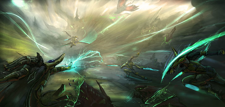 green and white fish painting, star craft II: legacy of the void, video games, HD wallpaper