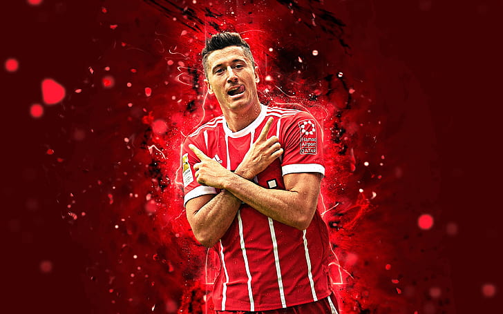 Futebol, Robert Lewandowski, FC Bayern de Munique, polonês, HD papel de parede
