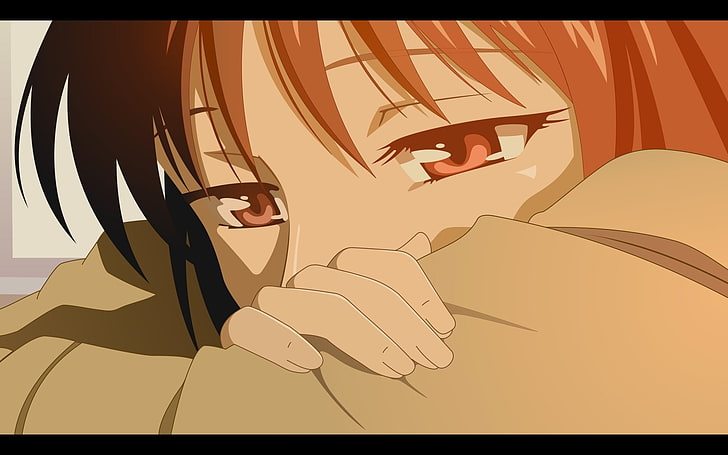 flicka sorgliga ögon-2013 Anime HD Wallpaper, kvinnlig anime karaktär, HD tapet