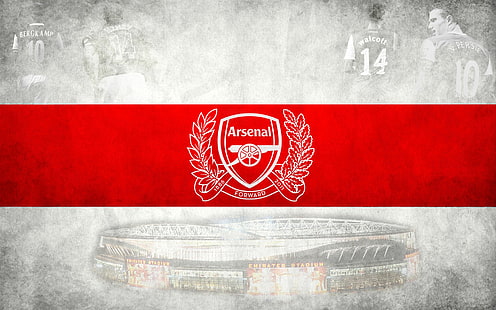 Арсенал Напред, червено лого на арсенал, лого, футбол, Англия, футбол, HD тапет HD wallpaper