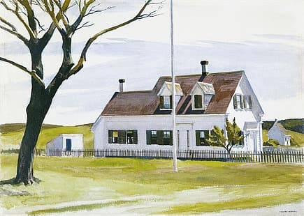  1931, Edward Hopper, Lombard’s House, HD wallpaper HD wallpaper