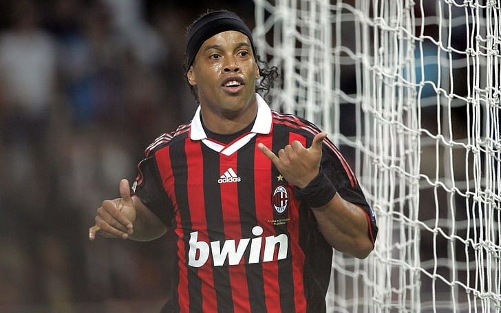 Ronaldinho, Footballer, Negro, Net, Sport, HD wallpaper