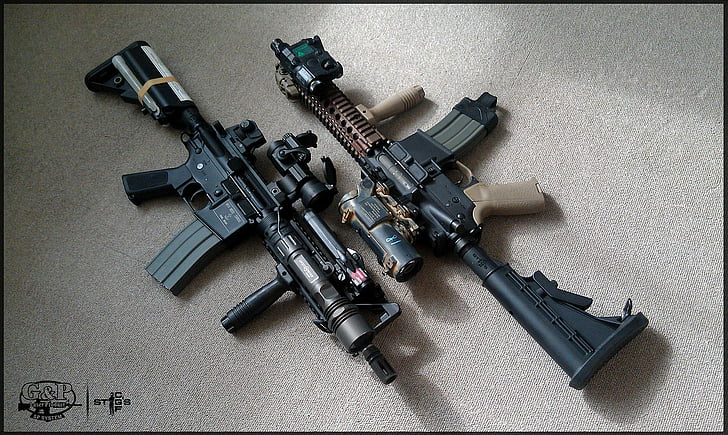 エアガン、暴行、ゲーム、銃、軍事、ライフル、おもちゃ、武器、 HDデスクトップの壁紙