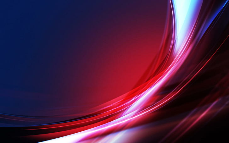 Pink and red lines, red and black lights, abstract, 1920x1200, curve, line, HD wallpaper