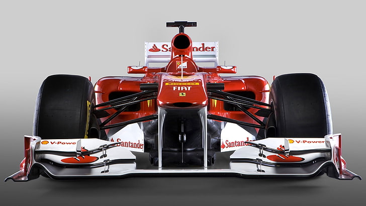 бело-красный гоночный автомобиль Ferrari Shell V-Power, Ferrari F1, Formula 1, Ferrari, автомобиль, болид, болид, HD обои
