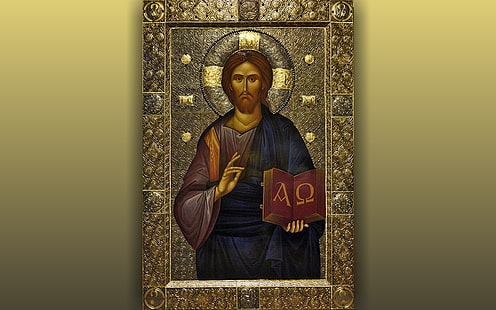 Jesus, God, Christ, icon, HD wallpaper HD wallpaper