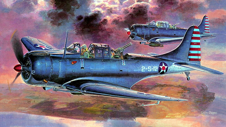 Zweiter Weltkrieg, McDonnell Douglas, Dauntless, Tauchbomber, Pazifik, Militärflugzeug, HD-Hintergrundbild
