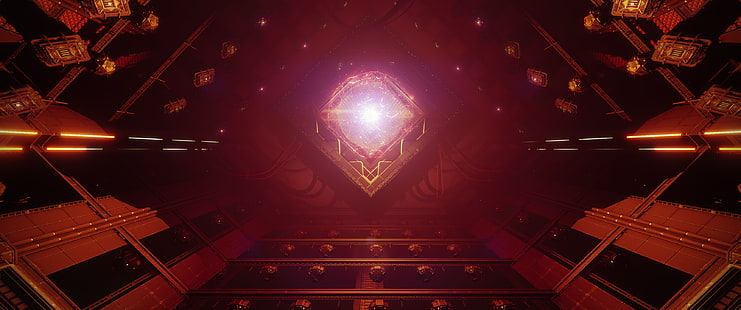 Destiny 2 (Videospiel), Rasputin, Rot, Orange, Science-Fiction, HD-Hintergrundbild HD wallpaper