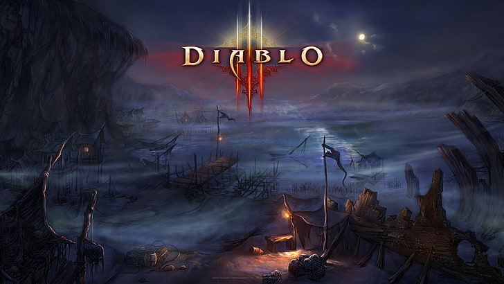 Diablo digital tapeter, Blizzard Entertainment, Diablo, Diablo III, HD tapet