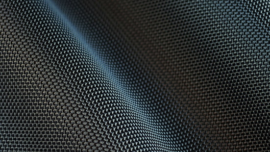 digitale Kunst Minimalismus Muster Textur 3d Kohlefaser Wellenlinien Schärfentiefe, HD-Hintergrundbild HD wallpaper