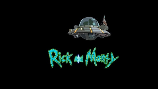 Fernsehshow, Rick und Morty, Morty Smith, Rick Sanchez, Raumkreuzer (Rick und Morty), HD-Hintergrundbild HD wallpaper