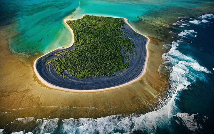 Atoll south of Pine Island New Caledonia-2017 Bing.., HD wallpaper
