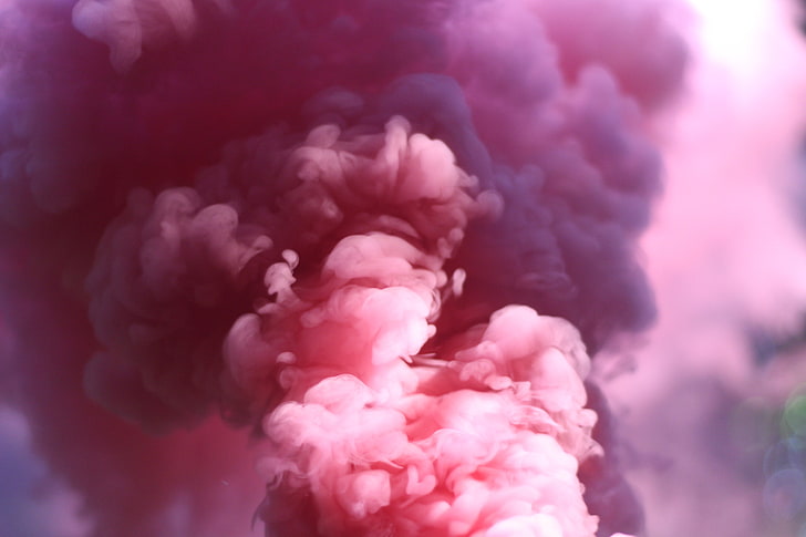różowy dym, dym, różowy, całun, Tapety HD