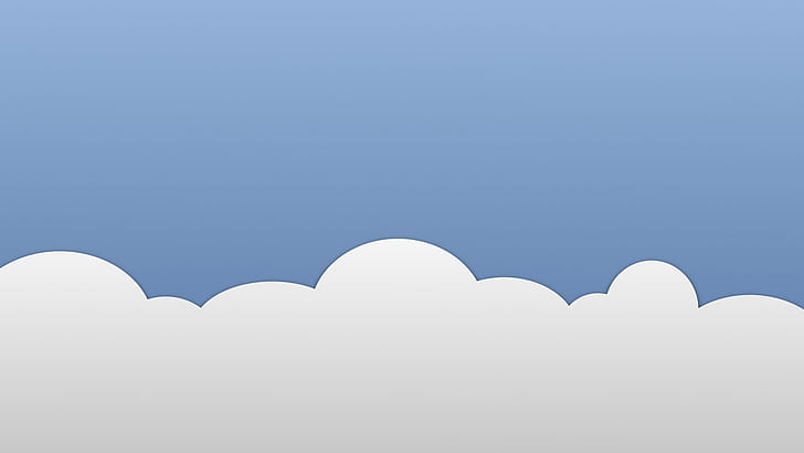 Minimalistische Wolken HD, Wolken, minimalistisch, Himmel, HD-Hintergrundbild