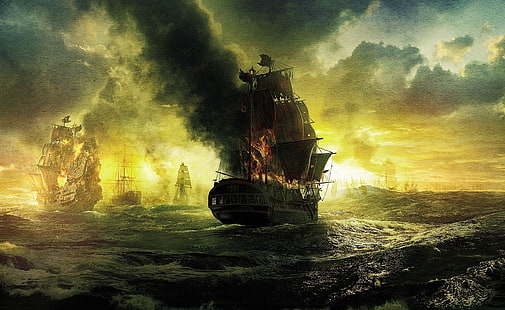 2011 Pirates Of The Caribbean On Stranger Tides, sailing ship on body of water, Movies, Pirates Of The Caribbean, movie, 2011, on stranger tides, pirates of the caribbean 2011, pirates of the caribbean on stranger tides, HD wallpaper HD wallpaper