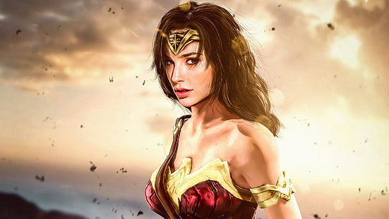 Wonder Woman, การ์ตูน DC, Gal Gadot, Diana prince, วอลล์เปเปอร์ HD HD wallpaper