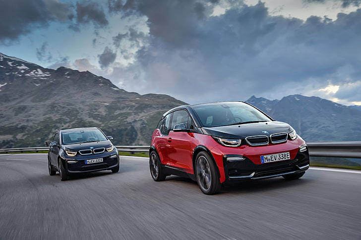2018 carros, BMW i3s, 4K, carro elétrico, HD papel de parede