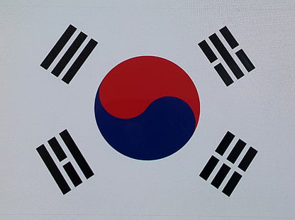 Coreia do Sul, bandeira, Ásia, Coreano, Taegeukgi, HD papel de parede HD wallpaper
