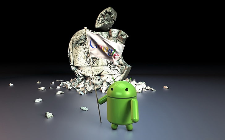 android logo، android، robot، abstraction، نظام التشغيل، apple، google، خلفية HD